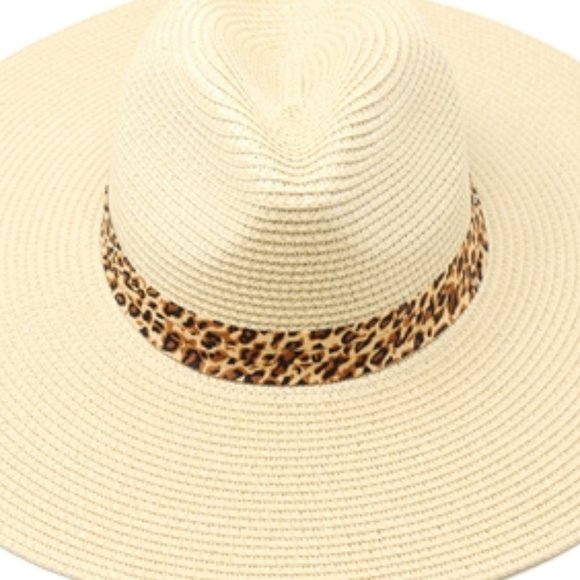 WOMEN'S SUMMER LEOPARD STRAP HAT - Picture 6 of 7